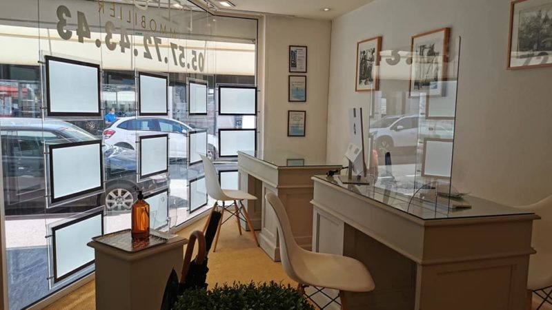 immobilier arcachon protocole visites covid