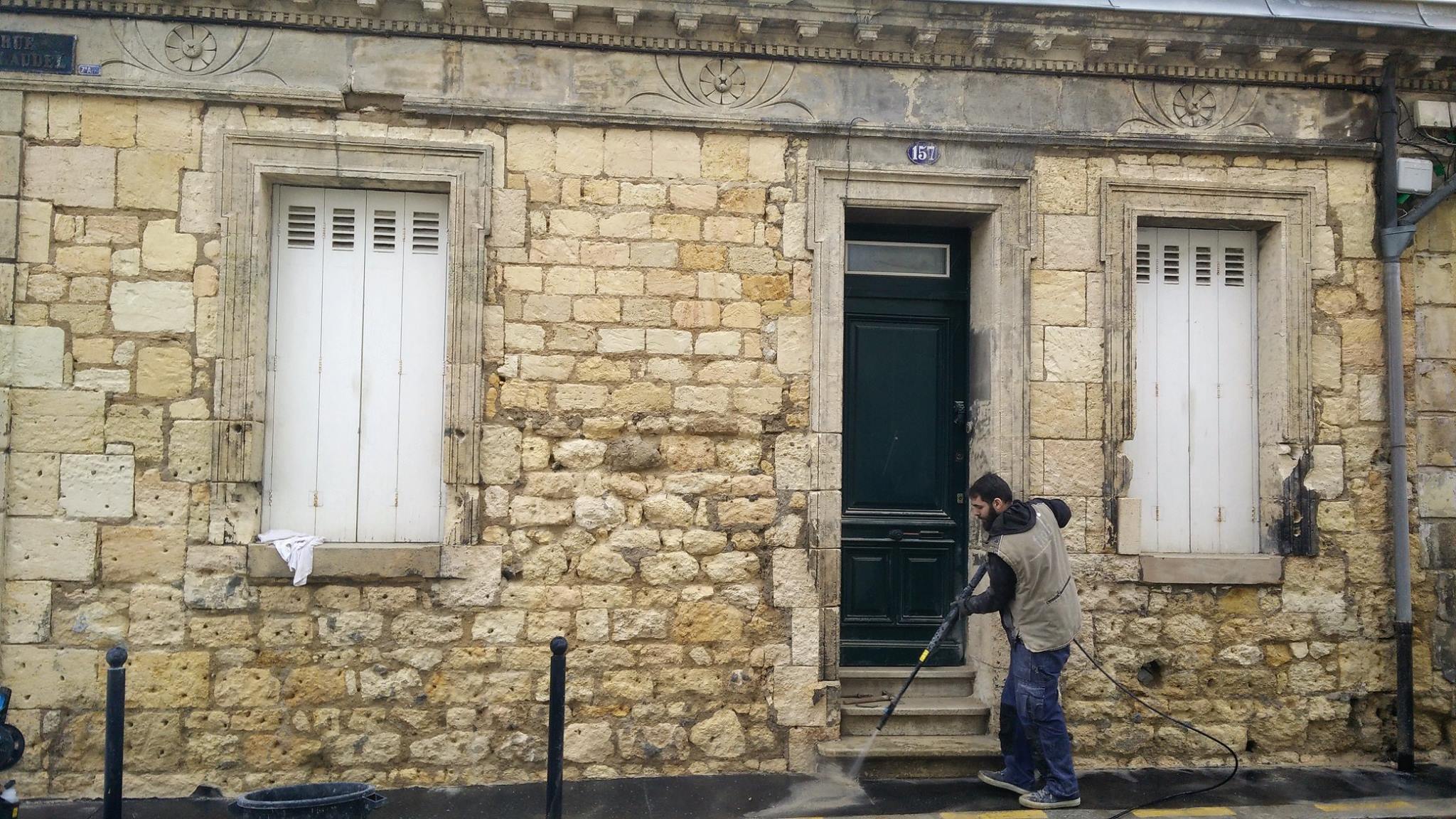 Ravelement facade échoppe bordeaux