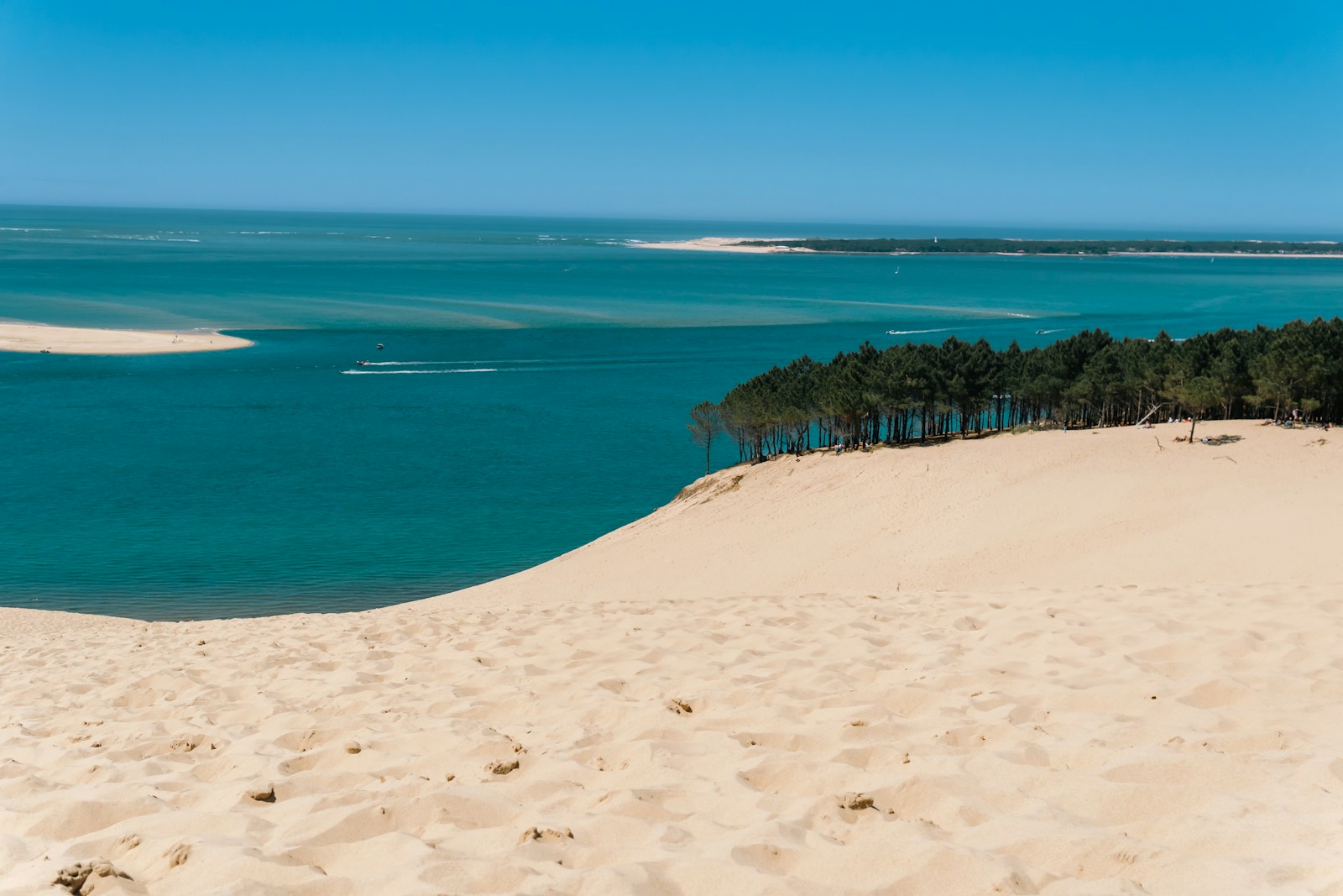 Vue sur le Bassin d’Arcachon depuis la dune du Pilat